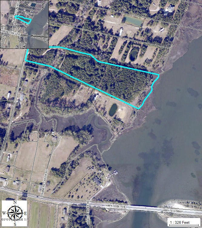 220 Arrington Road Beaufort, NC 28516 - Photo 5 of 6 Lot 2 GIS Map