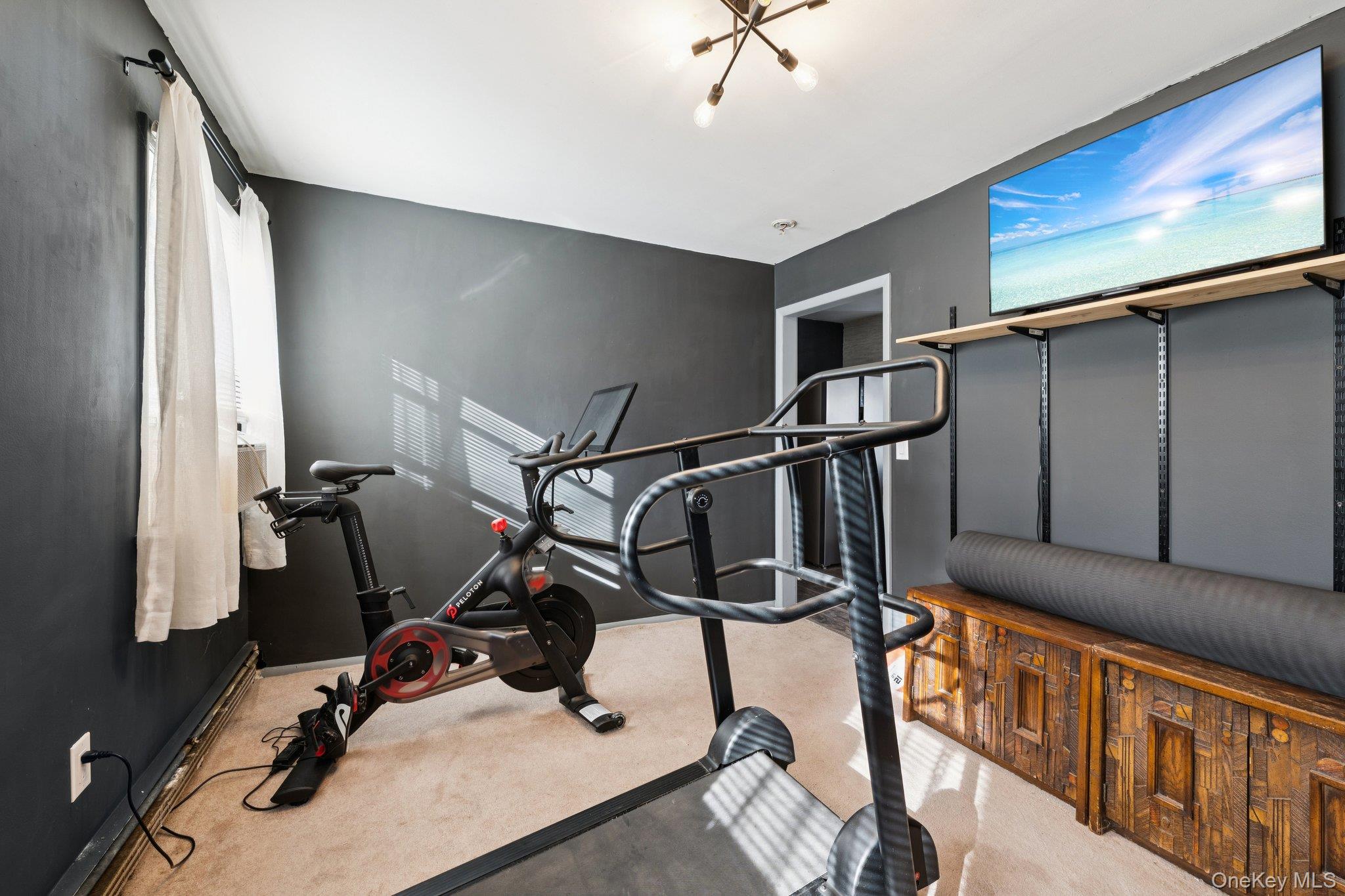 176 Maple Avenue South Flanders, NY 11901 - Photo 26 of 40 a view of a room with gym equipment