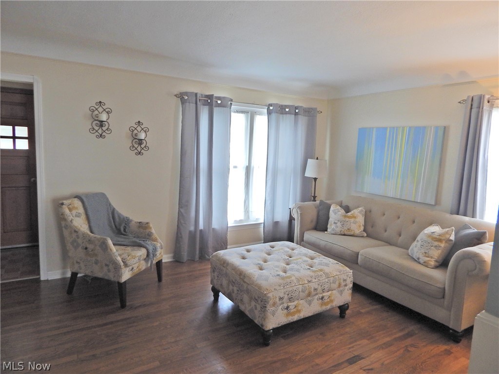 5701 Ackley Road Parma, OH 44129 - Photo 2 of 31 Gorgeous Refinished Hardwood Floors greet you in the Living Room.