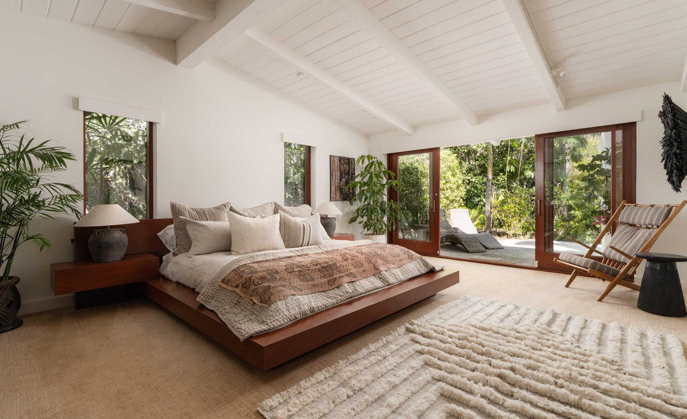1134 Hill Road Montecito, CA 93108 - Photo 9 of 25 a spacious bedroom with a bed couch and a large window with outer view