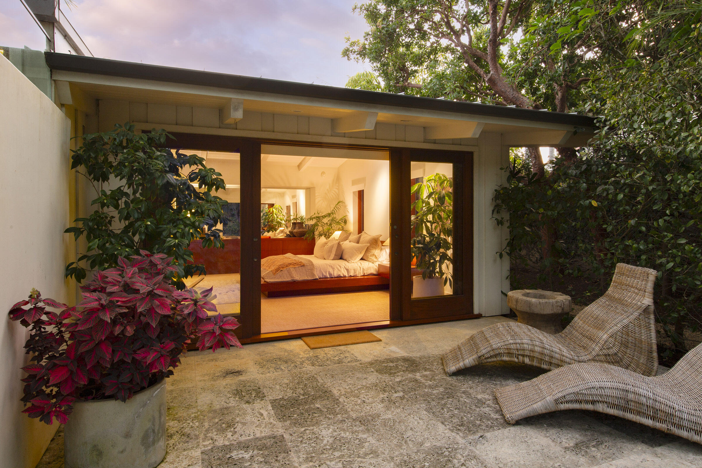 1134 Hill Road Montecito, CA 93108 - Photo 10 of 25 a view of a two chair in the patio and a fountain