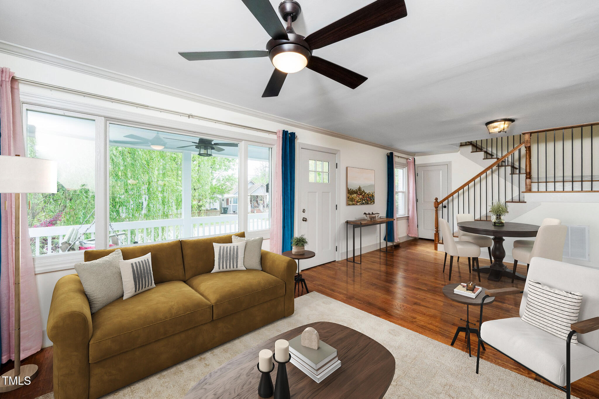 200 Lincoln Court Raleigh, NC 27610 - Photo 10 of 45 a living room with furniture and a large window