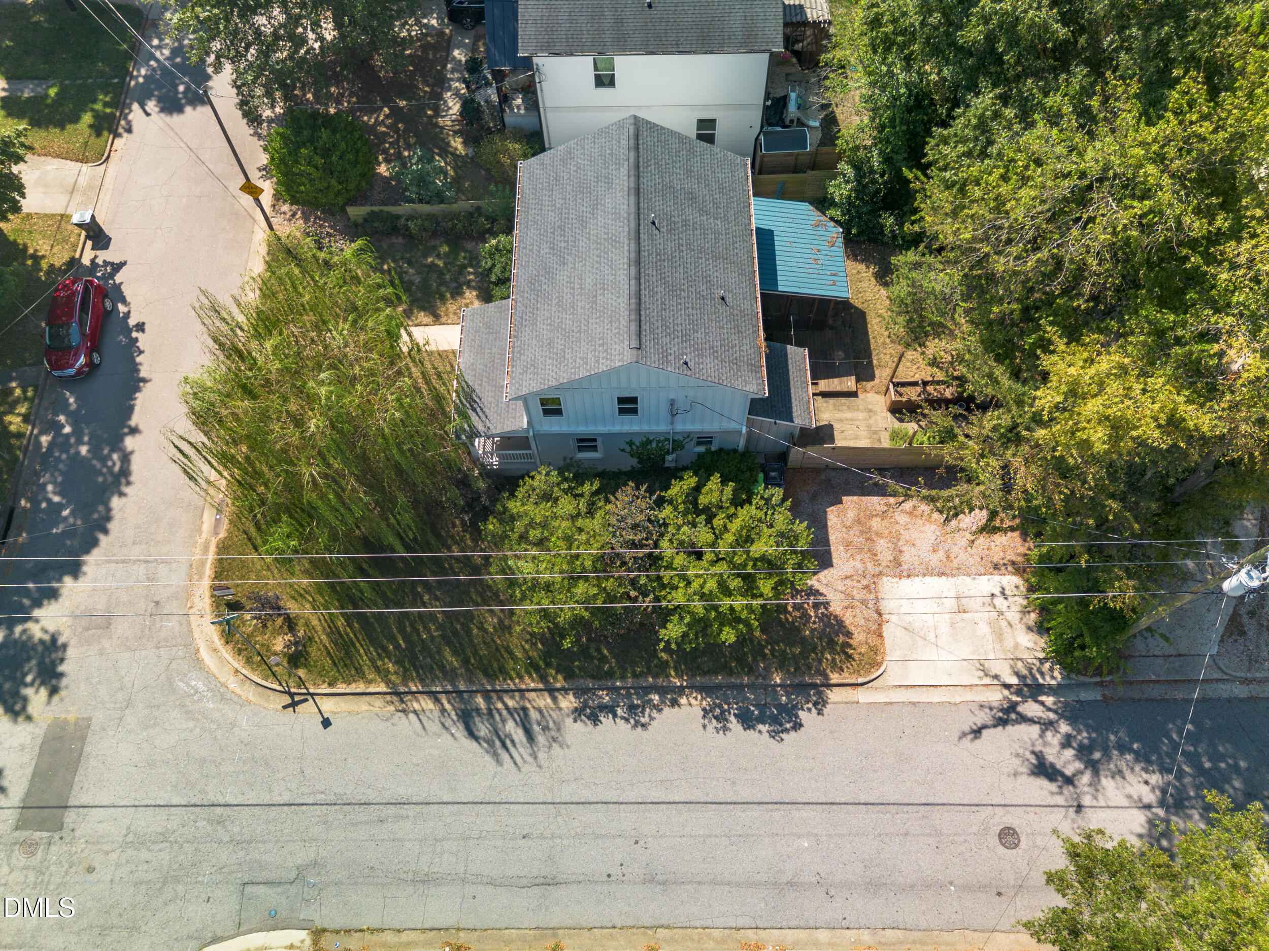 200 Lincoln Court Raleigh, NC 27610 - Photo 36 of 45 an aerial view of a house with a yard