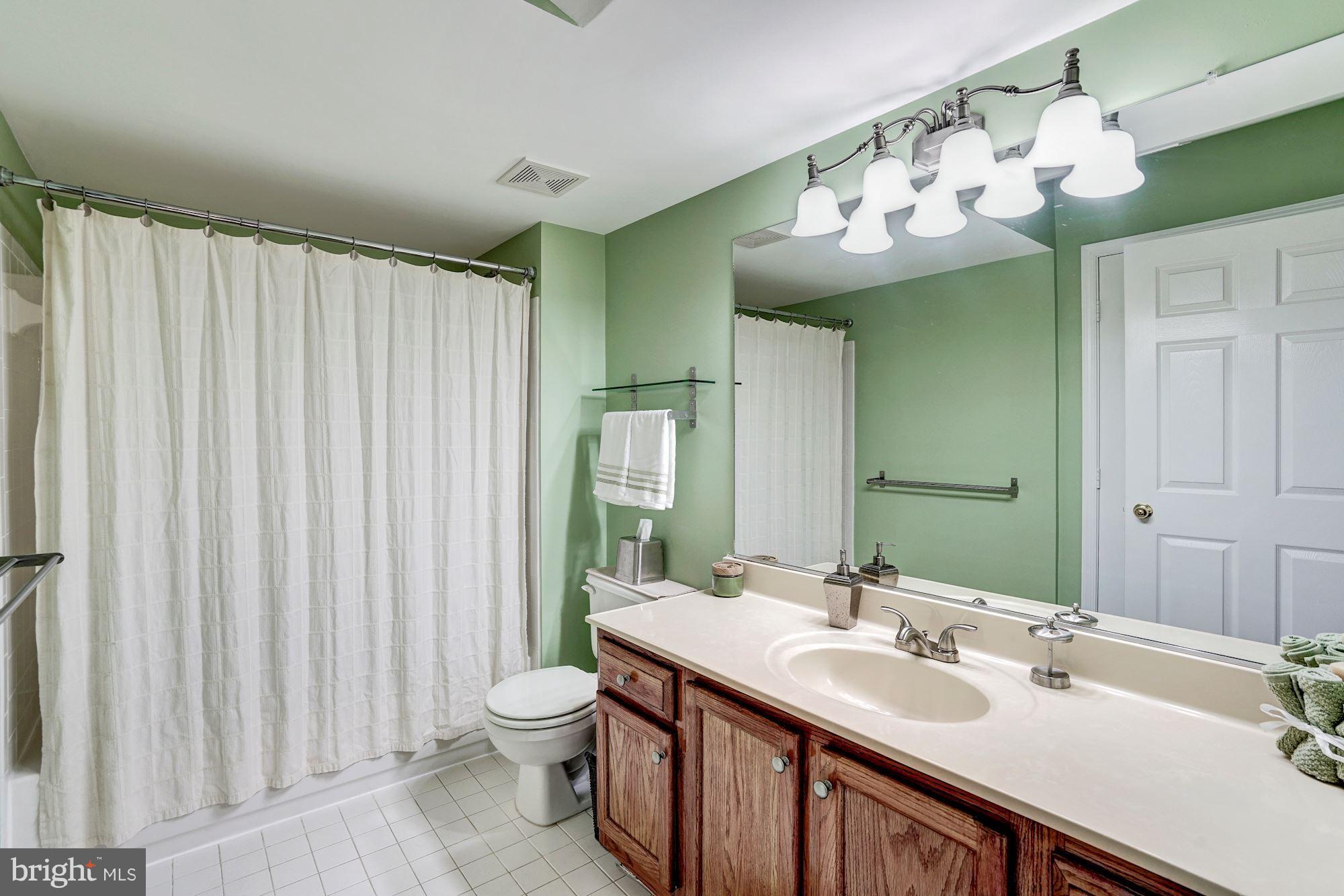 11408 Gate Hill Place, Unit 116 Reston, VA 20194 - Photo 18 of 28 a bathroom with a sink vanity and a mirror