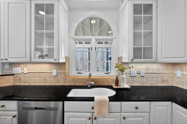 a close up view of closet