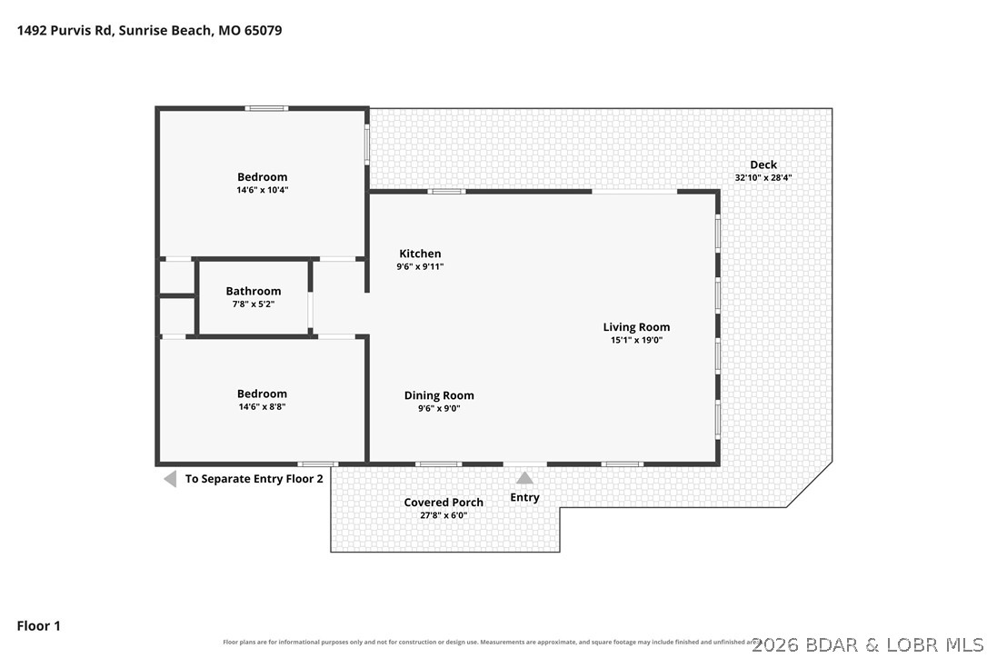 1492 Purvis Road Sunrise Beach, MO 65079 - Photo 41 of 41 Floor plan of lower floor