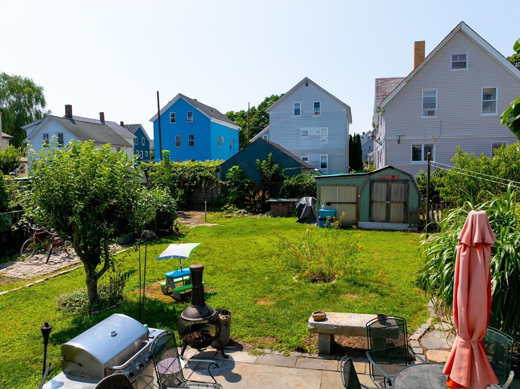 161 Foster Street Fall River, MA 02721 - Photo 5 of 20 an aerial view of a house with garden space and street view