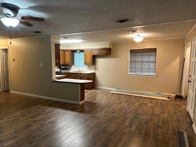 209 School Street Blue Ridge, TX 75424 - Photo 4 of 9 a view of kitchen with wooden floor and window