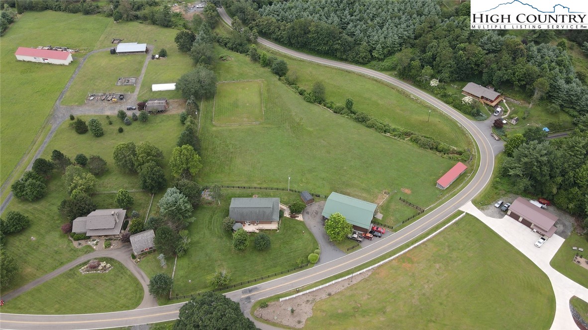 1453 Big Flatts Church Road Fleetwood, NC 28626 - Photo 11 of 50 an aerial view of a residential houses with outdoor space