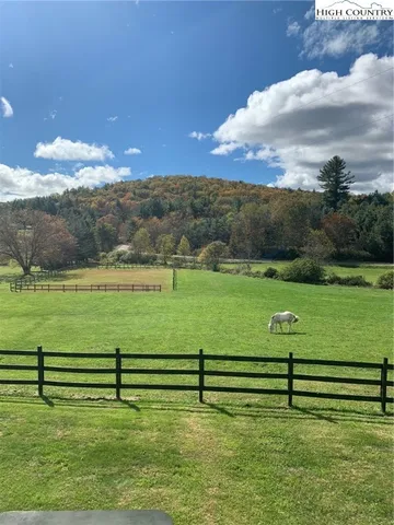 a view of a lake with houses