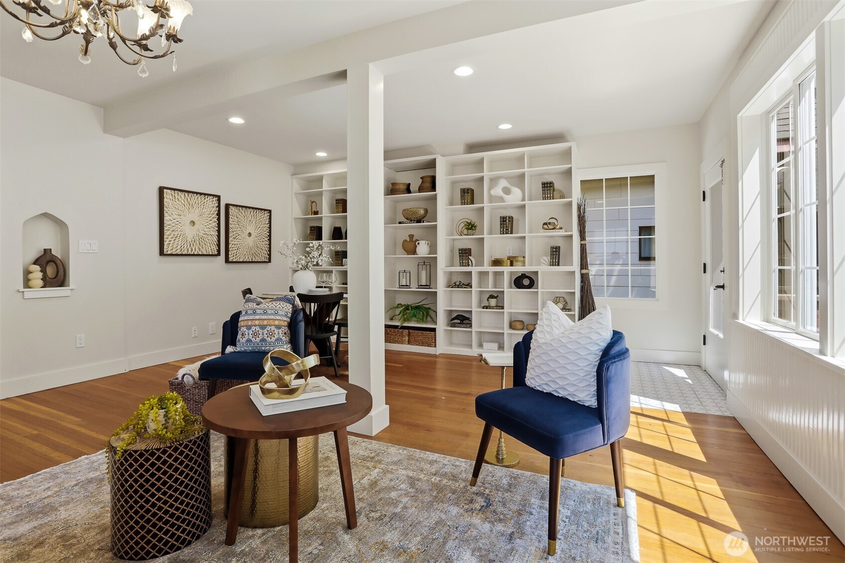 1749 Northwest 63rd Street Seattle, WA 98107 - Photo 15 of 40 a living room with furniture a rug and a large window