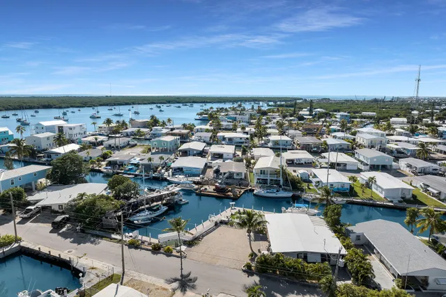 a view of a lake with a house