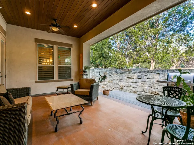 a outdoor space with furniture