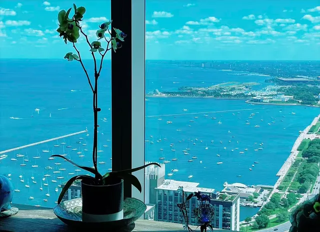 a view of a balcony with an outdoor space
