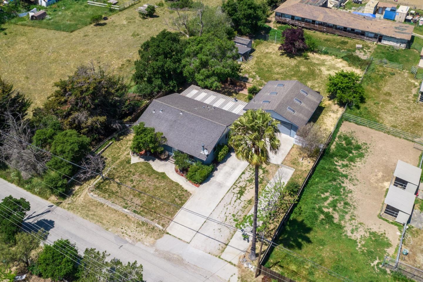 73 Webb Road Watsonville, CA 95076 - Photo 2 of 17 an aerial view of a house with a yard
