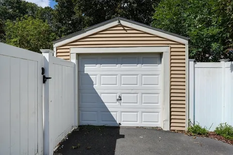 a front view of a house with a garage