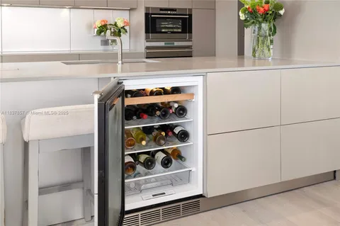 a close view of closet