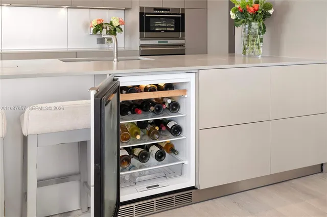 a close view of closet