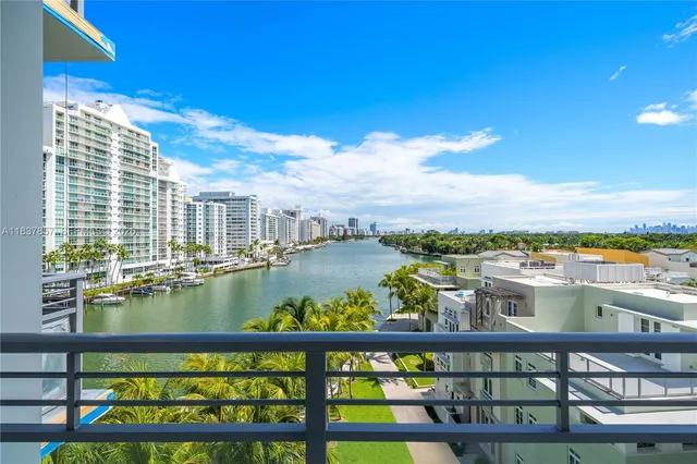 a view of a lake from a balcony