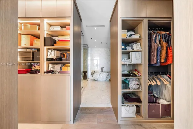 a view of a balcony with two chairs