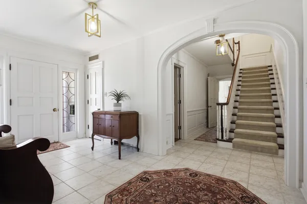 a view of a hallway with a hallway