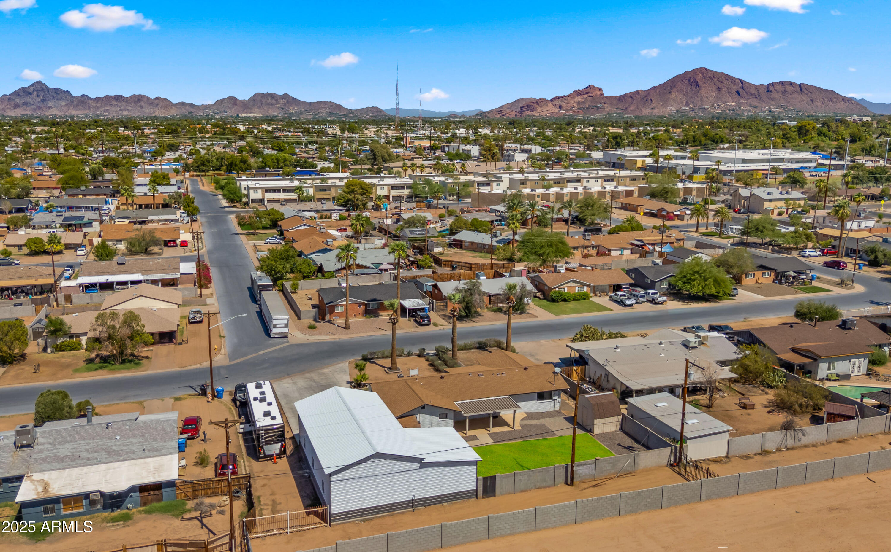 3501 East Coronado Road Phoenix, AZ 85008 - Photo 10 of 57 a view of a city with mountains in the background