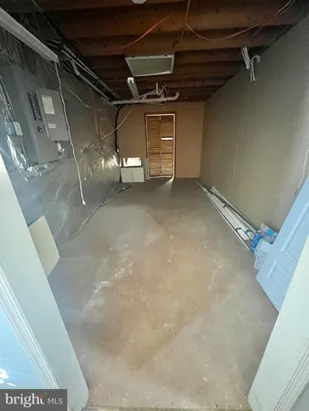 a view of a room with racks