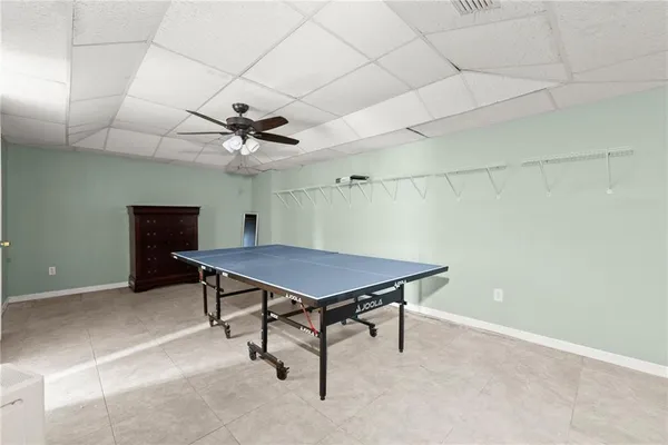 a room with furniture and a table