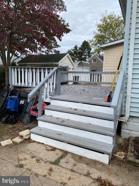 71 Reed Avenue Hamilton, NJ 08610 - Photo 5 of 18 Exterior Back Porch Stairs Freshly Painted