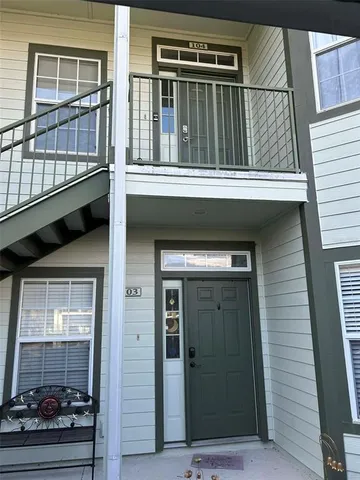 a view of front door of house