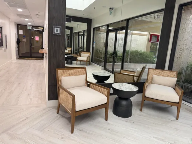 a room with gym equipment