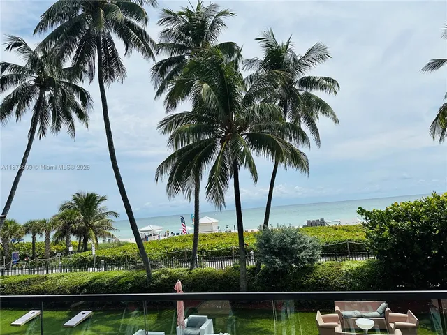 a view of outdoor space with seating area