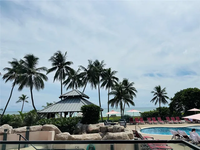 a outdoor view with patio