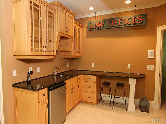 3004 Wyntree Ridge Way Raleigh, NC 27606 - Photo 17 of 25 Bonus room includes this fantastic bar area. Granite counter tops and custom cabinets!
