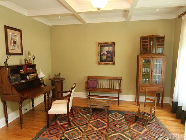 3004 Wyntree Ridge Way Raleigh, NC 27606 - Photo 5 of 25 Coffered ceilings highlight this formal living room.