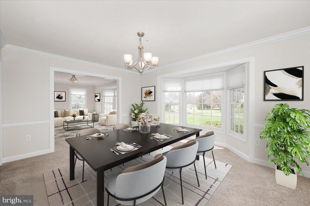 17900 Hickman Street Poolesville, MD 20837 - Photo 13 of 97 a view of a dining room with furniture window and outside view