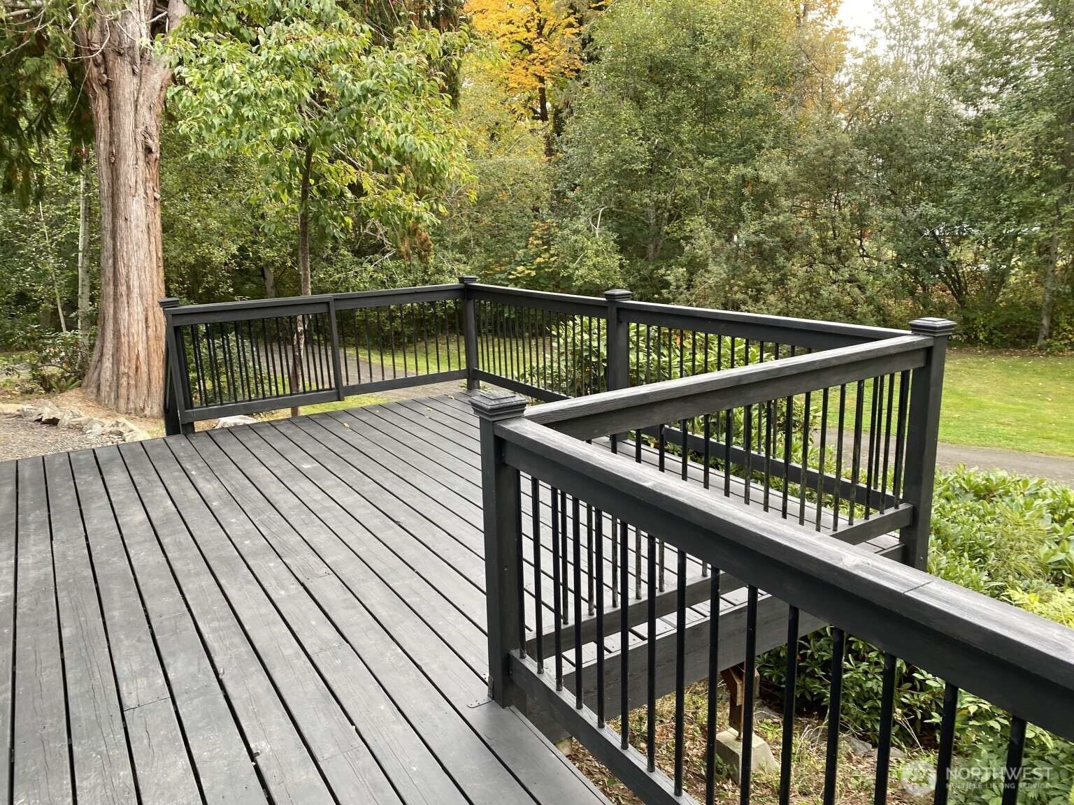 111 North Jorstad Creek Road Lilliwaup, WA 98555 - Photo 13 of 23 a view of balcony with wooden floor