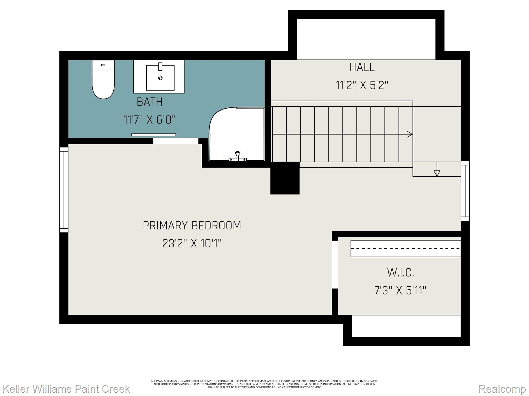 1404 West Eleven Mile Road Berkley, MI 48072 - Photo 19 of 20 Second level floor plan.