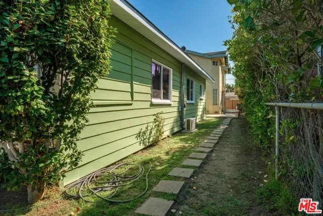 a backyard of a house