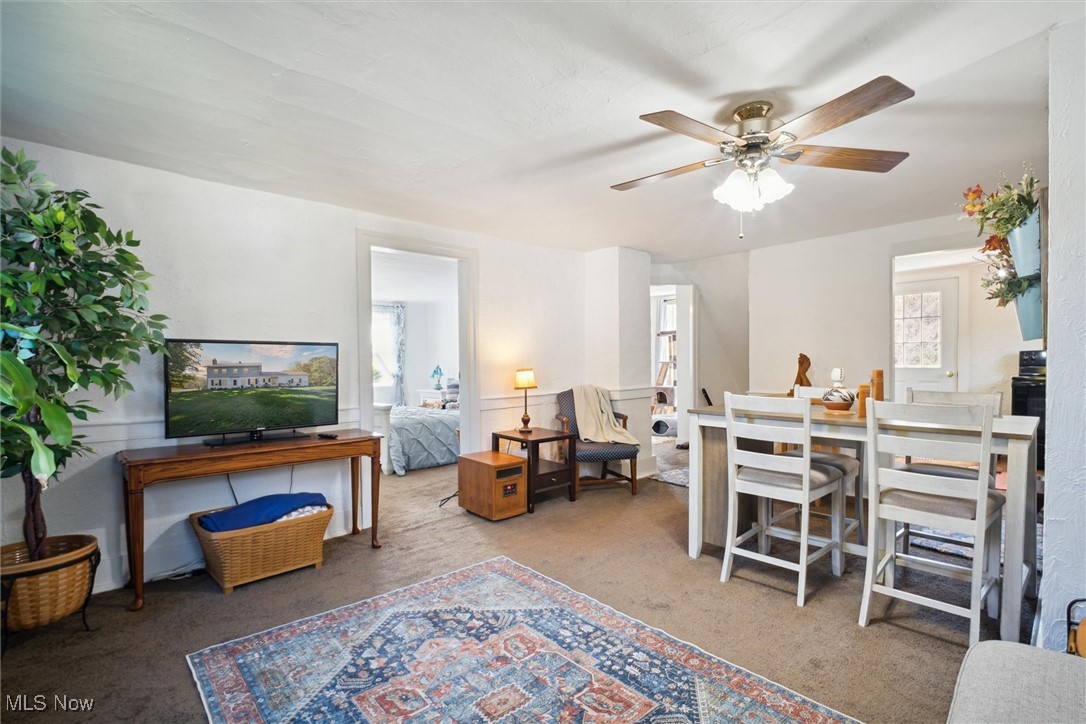 13930 Carter Road Wakeman, OH 44889 - Photo 22 of 45 Office space with ceiling fan and carpet