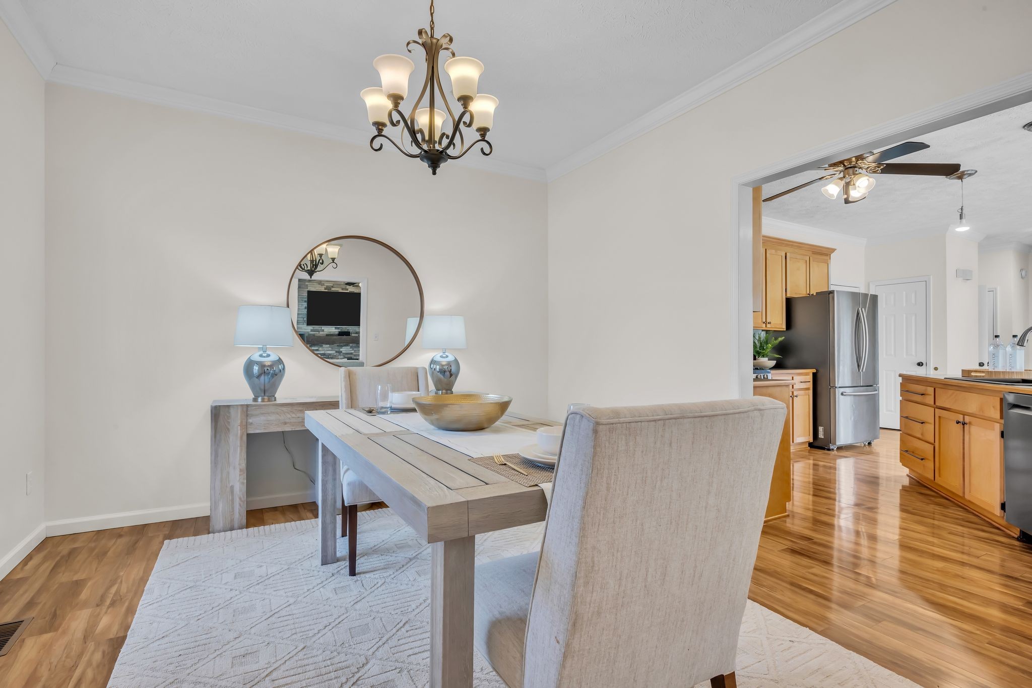 1958 Spencer Mill Road Burns, TN 37029 - Photo 11 of 38 a view of a dining room with furniture and wooden floor