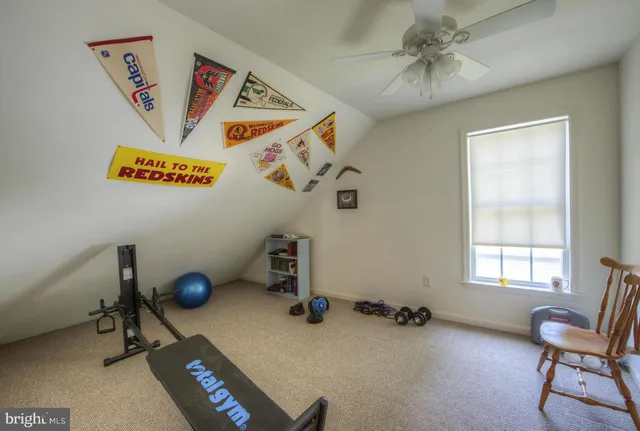 a room with furniture and a window