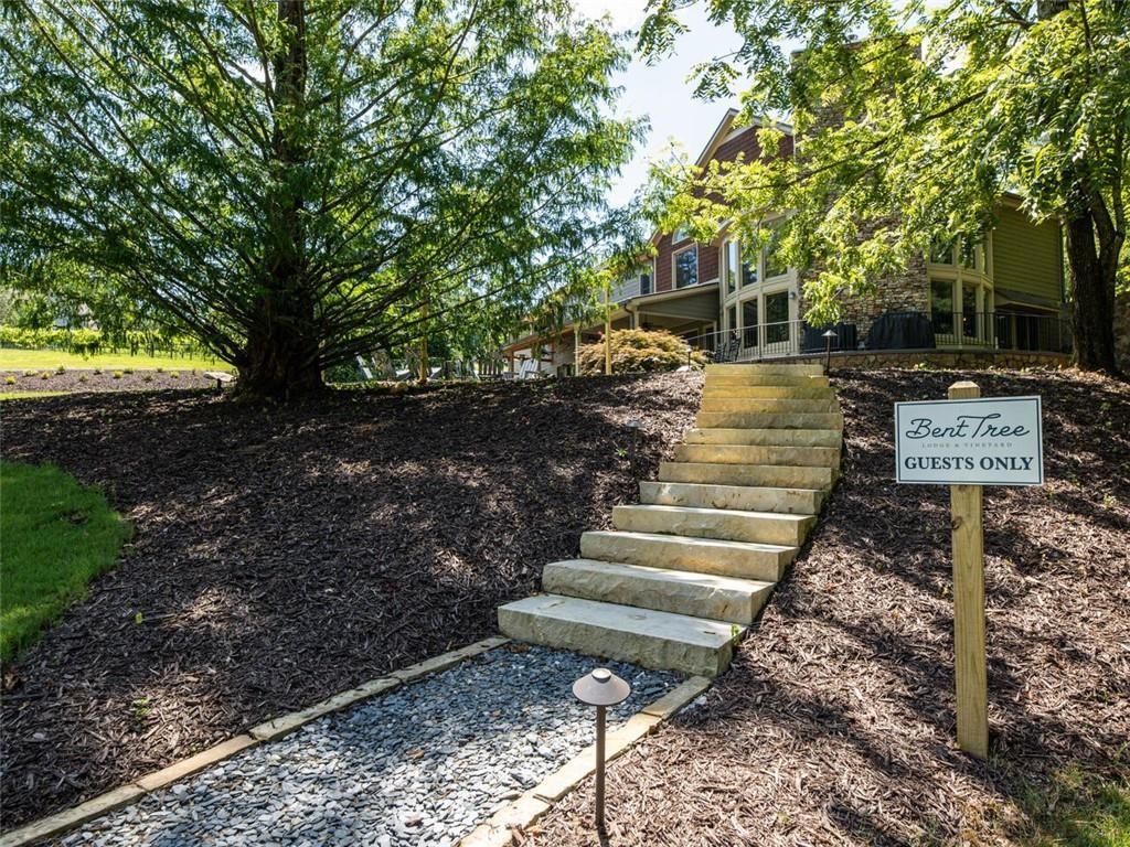 253 Happy Trails Way Jasper, GA 30143 - Photo 121 of 147 a view of a yard with plants and a barbeque