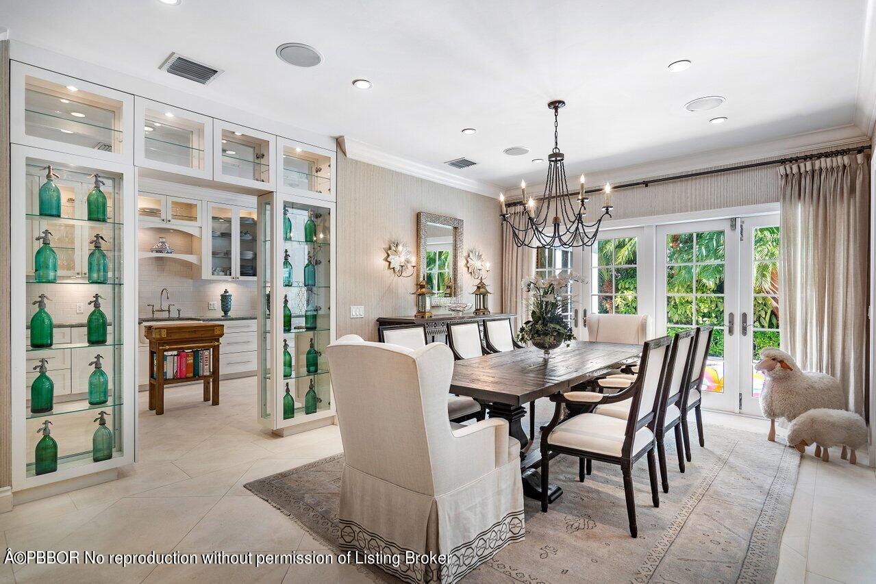 265 List Road Palm Beach, FL 33480 - Photo 7 of 39 a view of a dining room with furniture window and outside view