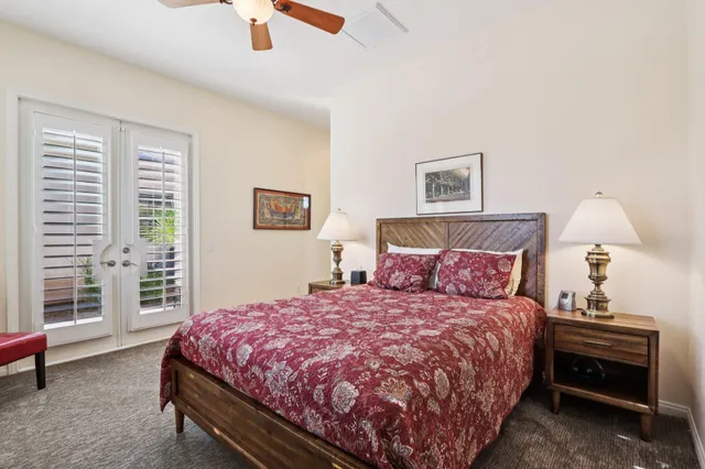 a view of a porch with a garden
