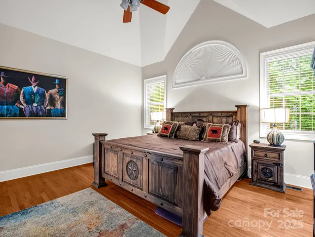 a bed room with a bed and a fish tank