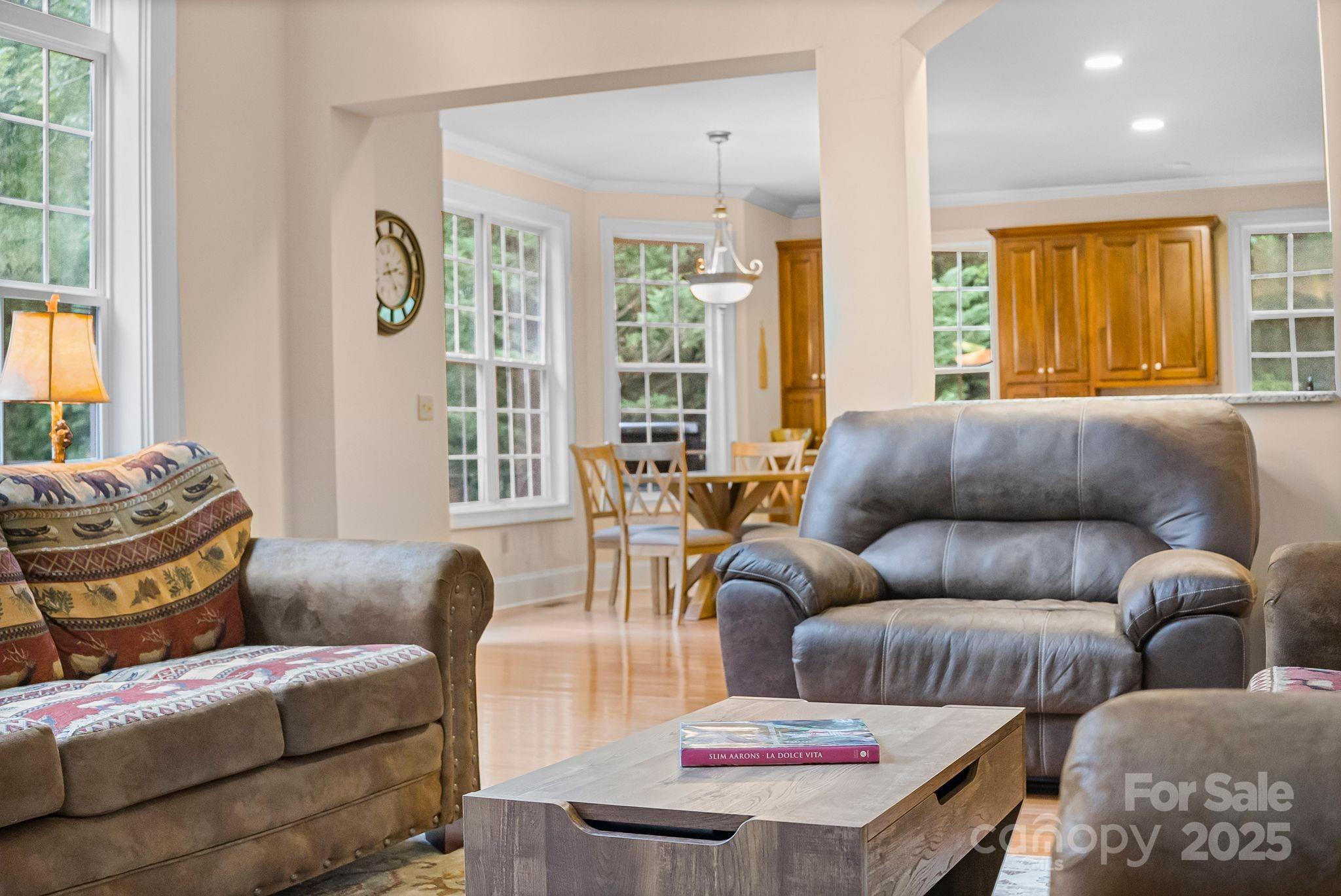 45 Brown Bear Ridge Trail Zirconia, NC 28790 - Photo 10 of 47 a living room with furniture and a large window