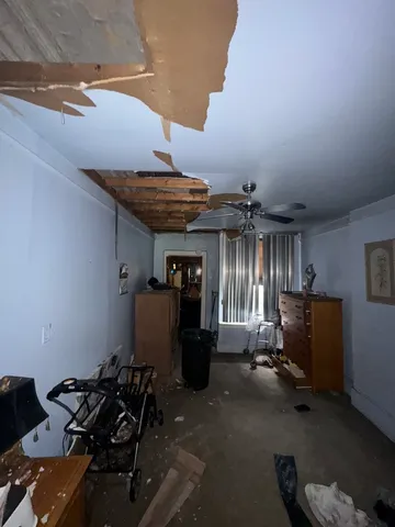 a room with gym equipment