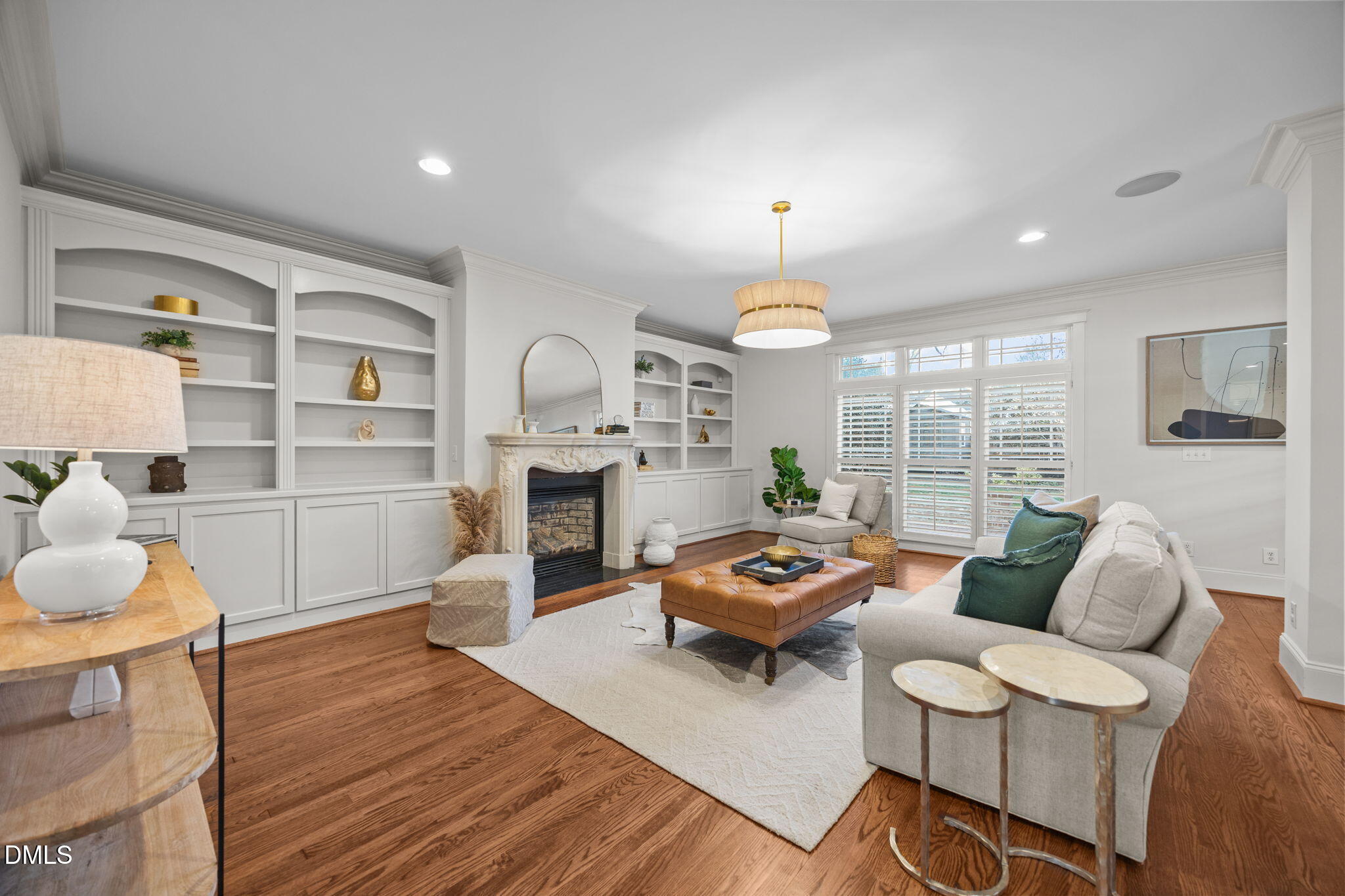 1705 Carson Street Raleigh, NC 27608 - Photo 15 of 47 a living room with furniture fireplace and a large window