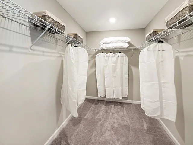 a view of a walk in closet